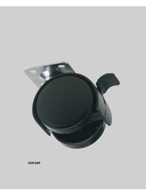 My Best Store Dolap ve Raflar Için 4 cm Kilitli Tekerlek Tekli