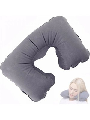 My Best Store Seyahat Boyun Yastığı Şişme Hafif Katlanabilir Rahat Dinlenme Yastığı