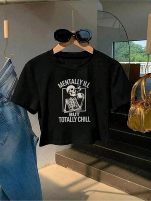 Luliana Baskılı Premium Kalite Yıkama Sokak Stili Oversize T-Shirt