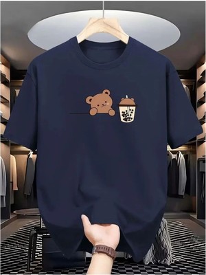Luliana Baskılı Premium Kalite Yıkama Sokak Stili Oversize T-Shirt