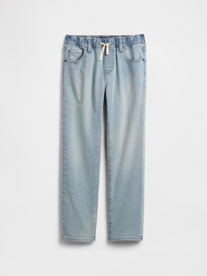 Gap Erkek Çocuk Açık Mavi Pull-On Original Straight Sweatpant Jean Pantolon