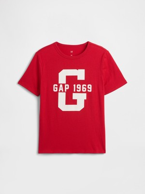 Gap Erkek Çocuk Kırmızı Gap Grafik T-Shirt