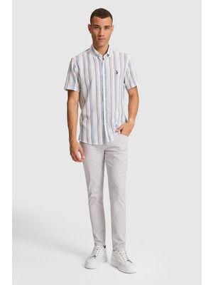 U.S. Polo Assn. Erkek Açık Gri Kanvas / Chino Pantolon 50289931-VR001