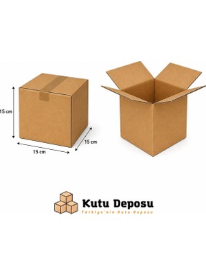 Kutu Deposu 15X15X15 cm Karton Kutu (10 Adet)