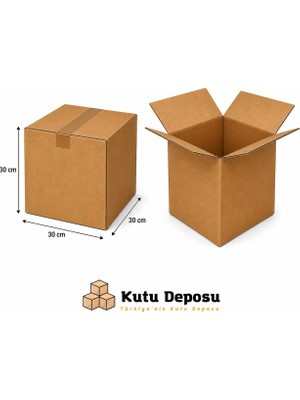 Kutu Deposu 30X30X30 cm Karton Kitap Kutusu (10 Adet)