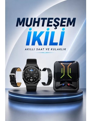 Dijital Göstergeli Bluetooth Kulaklık ve Bildirim Görebilen Akıllı Saat Alarm ve Titreşim