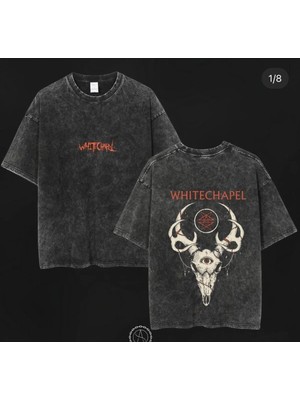 Luliana Baskılı Premium Kalite Yıkama Sokak Stili Oversize T-Shirt