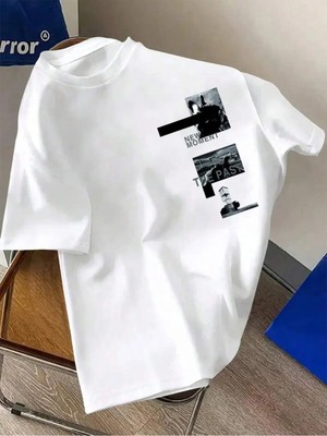 Luliana Baskılı Premium Kalite Yıkama Sokak Stili Oversize T-Shirt