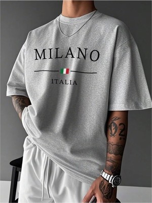 Luliana Baskılı Premium Kalite Yıkama Sokak Stili Oversize T-Shirt
