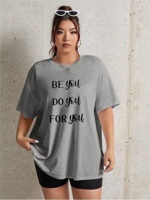 Luliana Baskılı Premium Kalite Yıkama Sokak Stili Oversize T-Shirt
