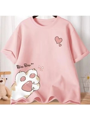 Luliana Baskılı Premium Kalite Yıkama Sokak Stili Oversize T-Shirt