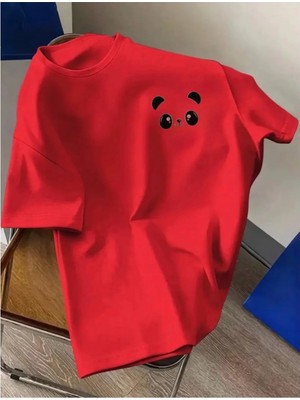 Luliana Baskılı Premium Kalite Yıkama Sokak Stili Oversize T-Shirt