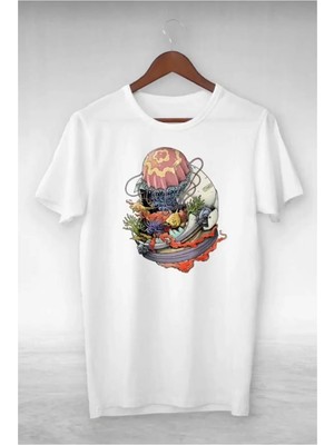 Luliana Baskılı Premium Kalite Yıkama Sokak Stili Oversize T-Shirt