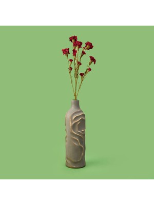 Matmel Deco Karanfil Dal Çiçek - Bordo - 68 cm