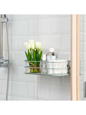 Matmel Kancalı Banyo Duş Rafı - Mint