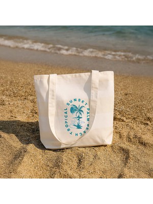 Matmel Soft Tropical Çanta - Ekru - 50X45 cm
