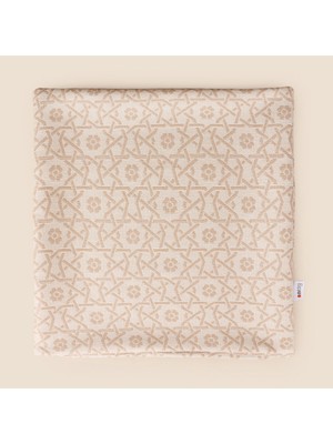 Matmel Soft Daisy Kırlent Kılıfı - Krem / Vizon - 40X40 cm