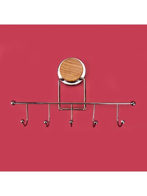 Matmel 5'li Havlu Askısı - Gri - 31,5 cm