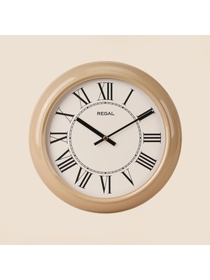 Regal Retro Duvar Saati - Bej - 29 cm