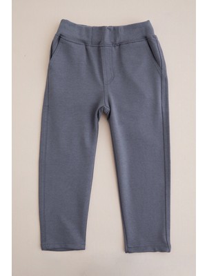 FullaModa Beli Bağcıklı Penye Kumaş Unisex Çocuk Pantolon