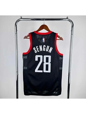 Jabuka H.o.u.s.t.o.n Rockets 2025 Alperen Şengün Basketbol Forması (Black)