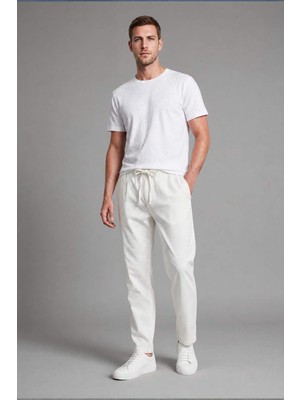DeFacto Relax Fit Elastik Bel Bej Pantolon H6570AX26SM