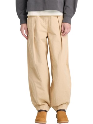 TB0A42NFY941 Timberland Utility Cotton Linen Pants Kadın Pantolon Krem
