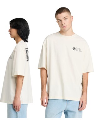 TB0A5M8RCM91 Timberland Archive Boot&amp;quot; Tee Erkek Krem