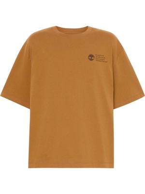 TB0A5M8REH21 Timberland Archive Boot&amp;quot; Tee Erkek T-Shirt Kahve