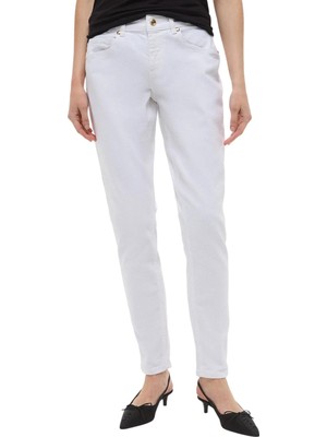 Just Cavalli Beyaz Kadın Denim Pantolon 78PAB5K0
