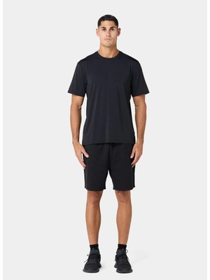 Squatwolf MT052080001 Lightweight Regular Tee Siyah Bisiklet Yaka Normal Fit Düz Erkek T-Shirt