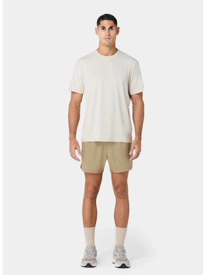 Squatwolf MT052080309 Lightweight Regular Tee Bej Bisiklet Yaka Normal Fit Düz Erkek T-Shirt