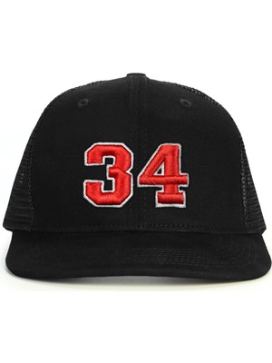 PataCute 34 Numara Kabartmalı Snapback Şapka