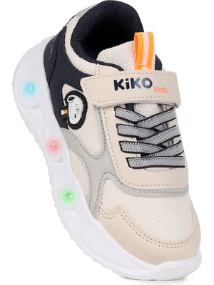 Kiko Kids Pean Işıklı Cırtlı Erkek Çocuk Spor Ayakkabı