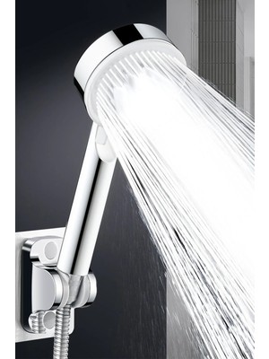 Kustar 5 Fonksiyonlu Royal Spray Fonksiyonlu Krom Duş Başlığı Yumuşak Soft Akış Tasarruflu