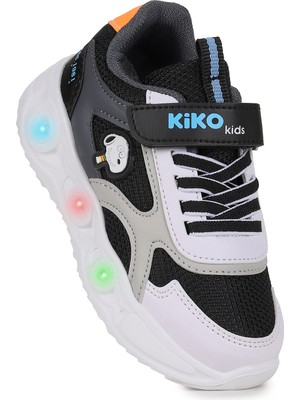 Kiko Kids Pean Işıklı Cırtlı Erkek Çocuk Spor Ayakkabı