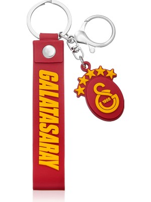 Galatasaray Kırmızı Charm Arma Silikon Anahtarlık