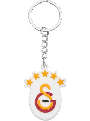 Galatasaray 5 Yıldız Arma Silikon Anahtarlık