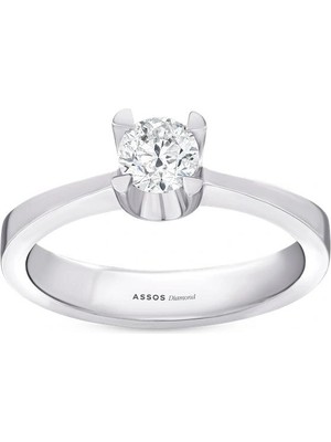 Assos Pırlanta 0.53 Karat Pırlanta Tektaş Yüzük