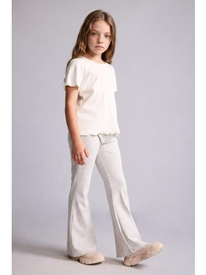 DeFacto Regular Fit Ribana 2'li Pijama Takımı Kız Çocuk H5513A826SM