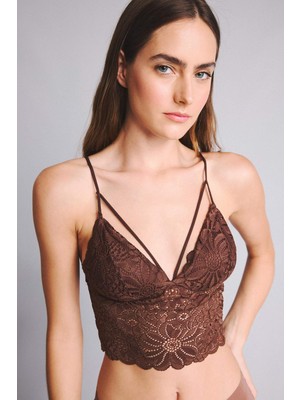 DeFacto Dantelli Dantel Kaplı Pedli Balensiz Bralet G7763AX26SP