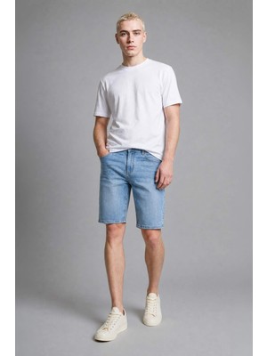 DeFacto Regular Fit Jean Bermuda Şort G8666AX26SM