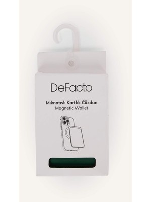 DeFacto Suni Deri Mıknatıslı Gri Kartlık Cüzdan H9090AXNS