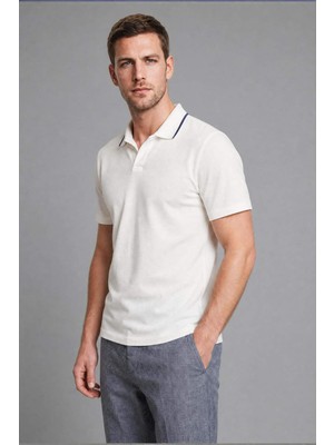DeFacto Regular Fit Kısa Kollu Ekru Polo Tişört H9414AX26SM