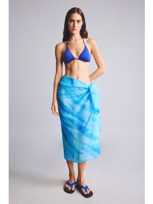 DeFacto Regular Fit Desenli Burkini Pareo H7918AX26SM