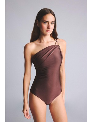 DeFacto Regular Fit Tek Omuz Kahverengi Mayo G4641AX26SM