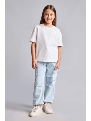 DeFacto Jogger Fit Ekstra Esnek Beli Lastikli Jean Pantolon Erkek Çocuk H7278A826SM
