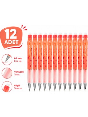 Serve Versatil Kalem Deep 0.7 mm Meyve Temalı 12'li Paket
