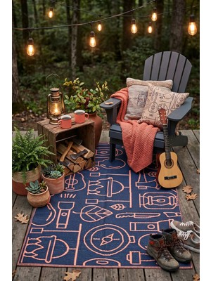 Dekozer Esterilla Katlanabilir Hasır Kilim Mat | Çift Taraflı-Plaj-Piknik-Kamp-Bahçe-Balkon-Teras-Karavan