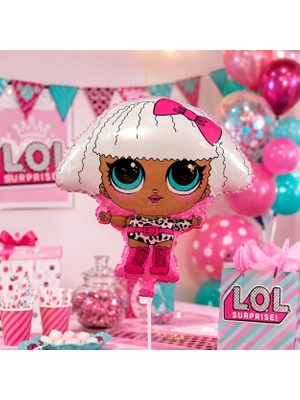 Dodomar Lol Temalı Şekilli Folyo Balon 53X65 cm Doğum Günü Parti Süsü Çocuk Dekorasyon Balonu